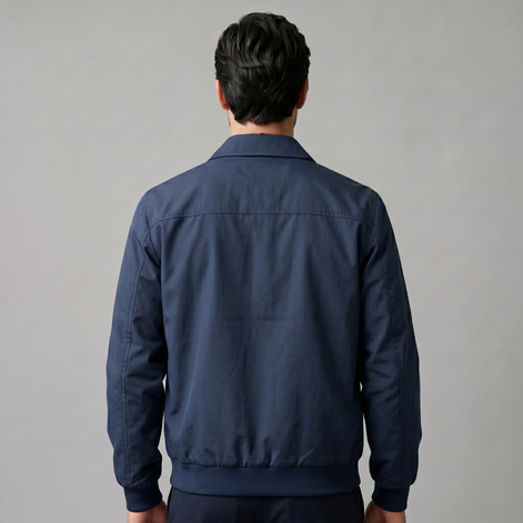 Men's Urban Casual Jacket with Zipper Details