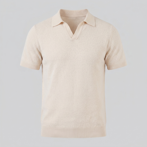 Men's V-Neck Summer Polo