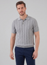 Men's Vertical Stripe Knit Polo