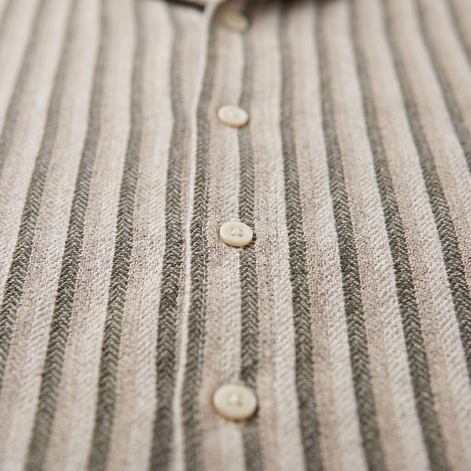 Men's Vertical Stripe Knit Resort Shirt
