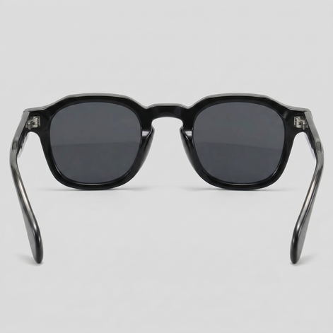 Men's Vintage Square Sunglasses with Dark Lenses