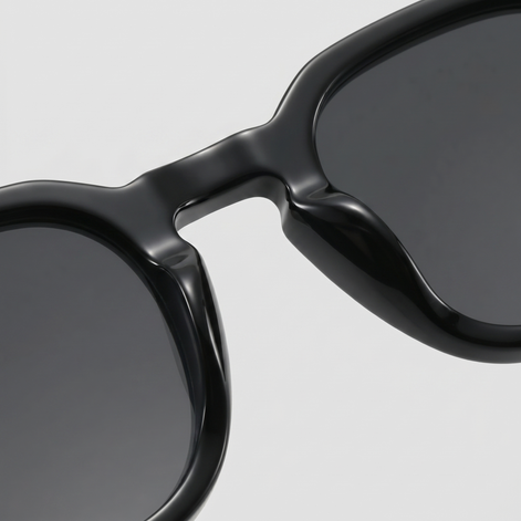 Men's Vintage Square Sunglasses with Dark Lenses