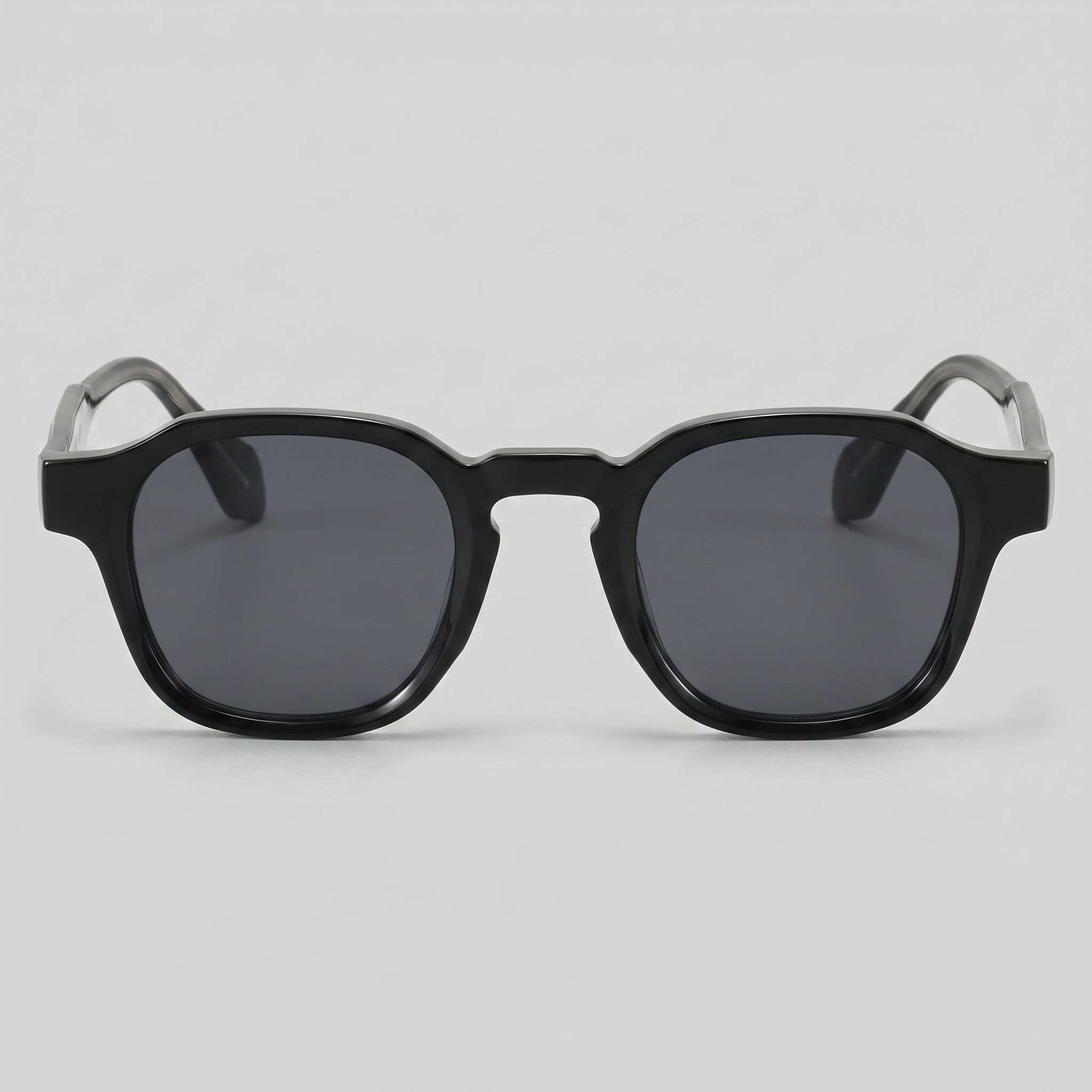 Men's Vintage Square Sunglasses with Dark Lenses