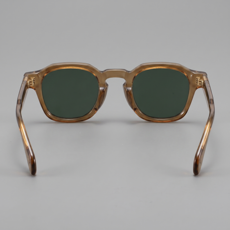 Men's Vintage Square Sunglasses with Dark Lenses