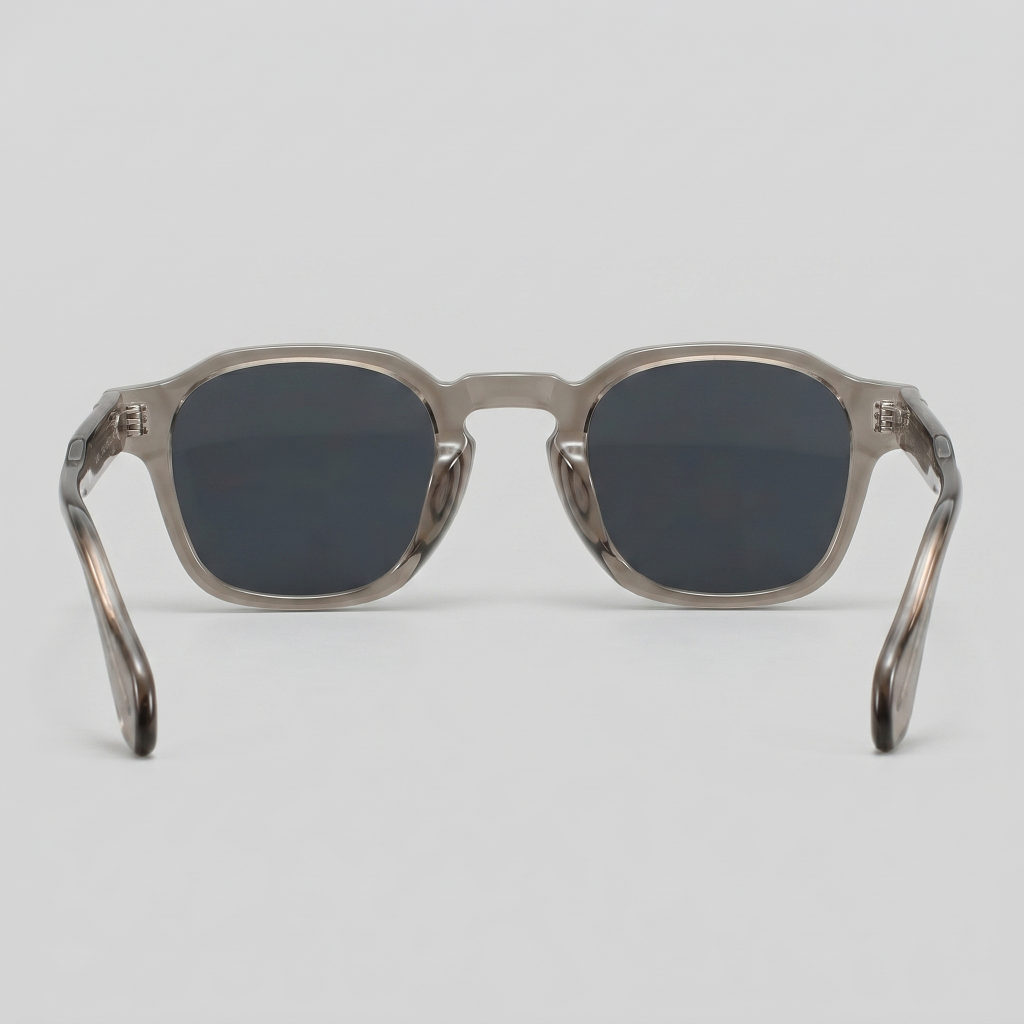 Men's Vintage Square Sunglasses with Dark Lenses