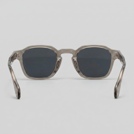 Men's Vintage Square Sunglasses with Dark Lenses