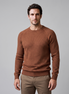 Men's Waffle Knit Crew Neck Sweater
