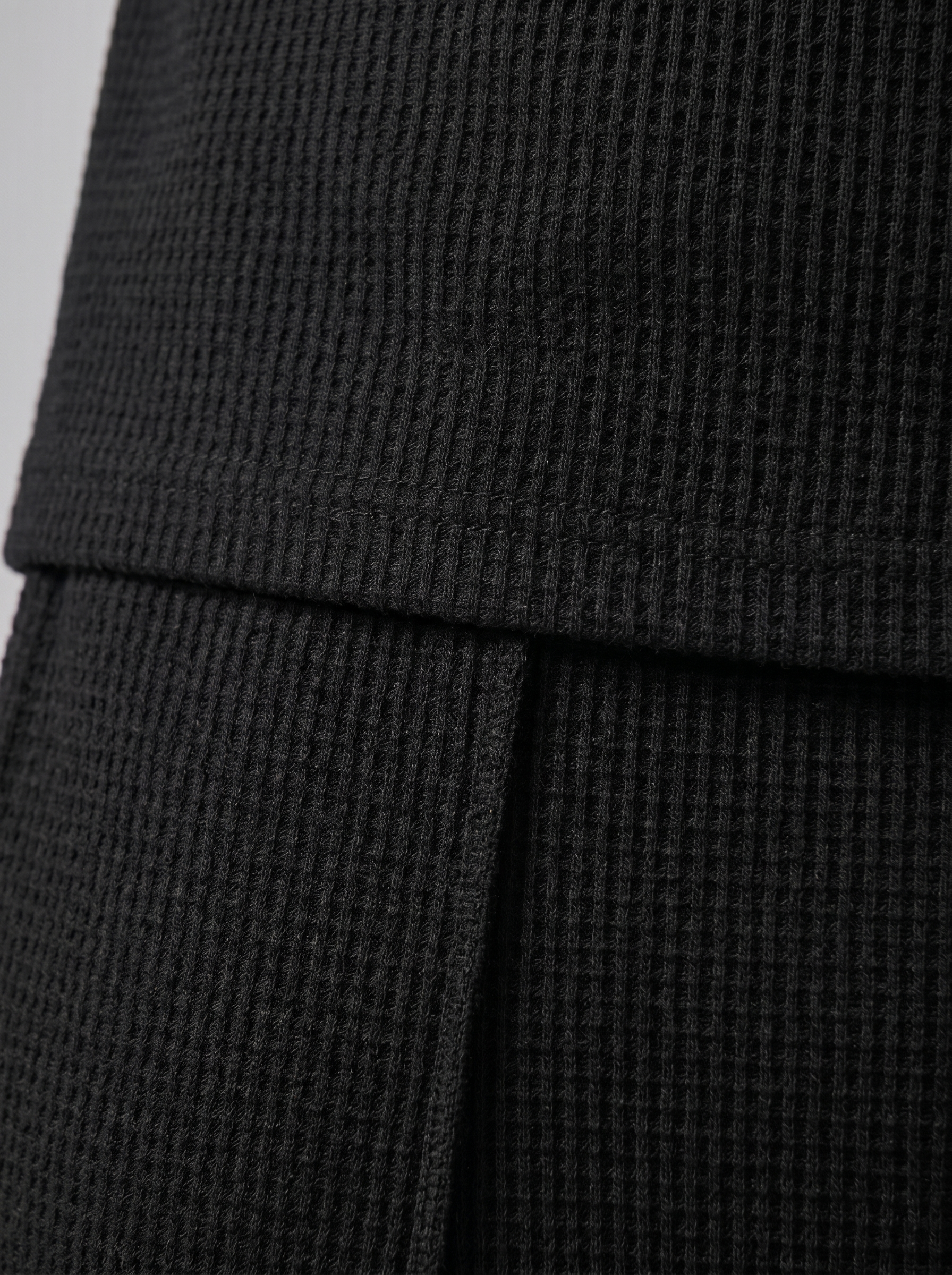 Men's Waffle Knit Polo and Shorts Set