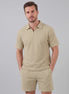 Men's Waffle Knit Short Outfit Summer Set