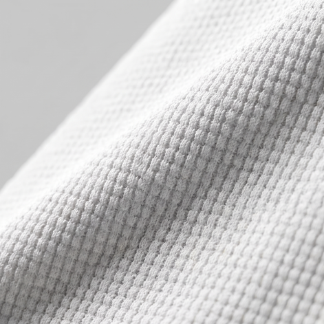Men's Weave Contrast Trim Polo Shirt