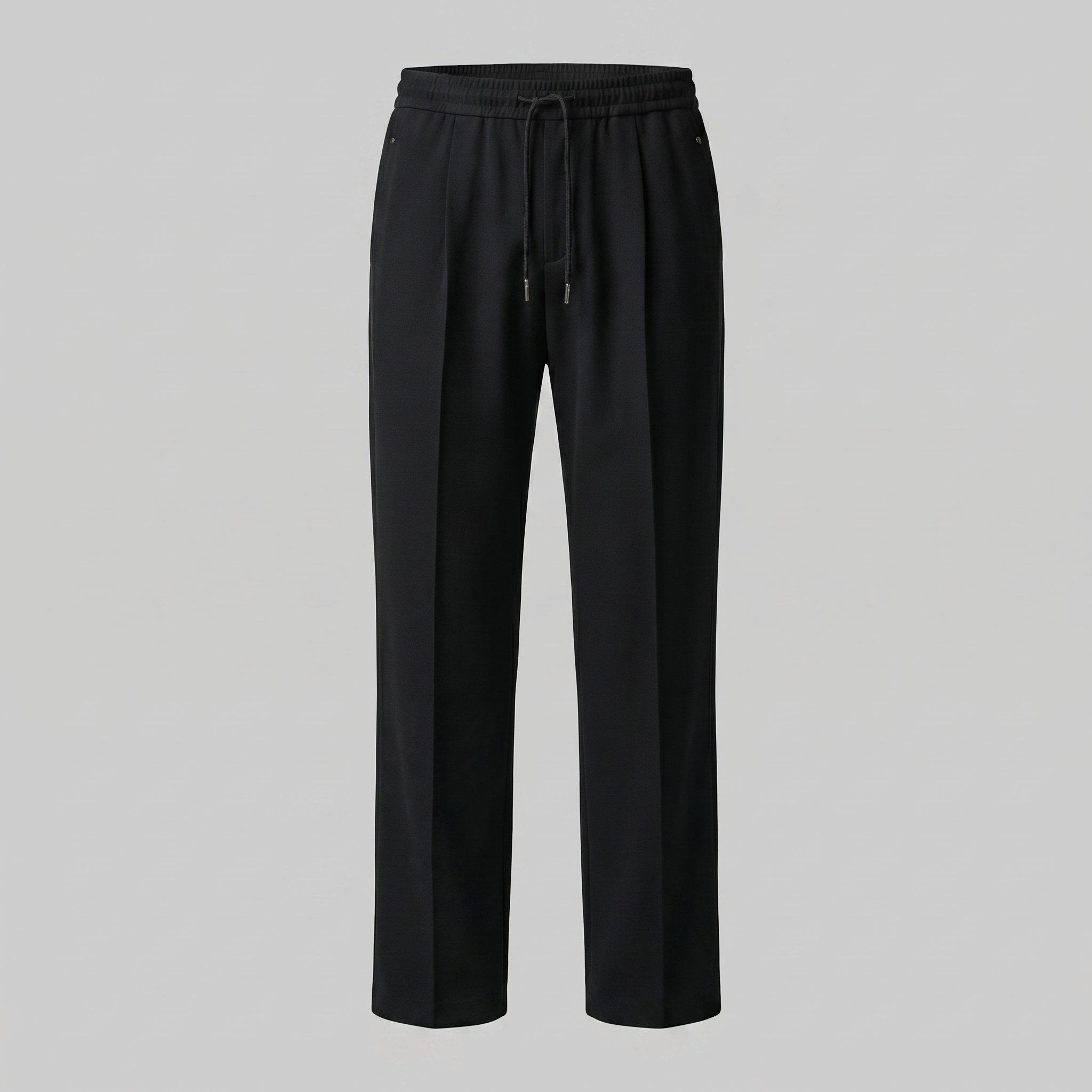 Men's Wide Leg Trousers with Drawstring