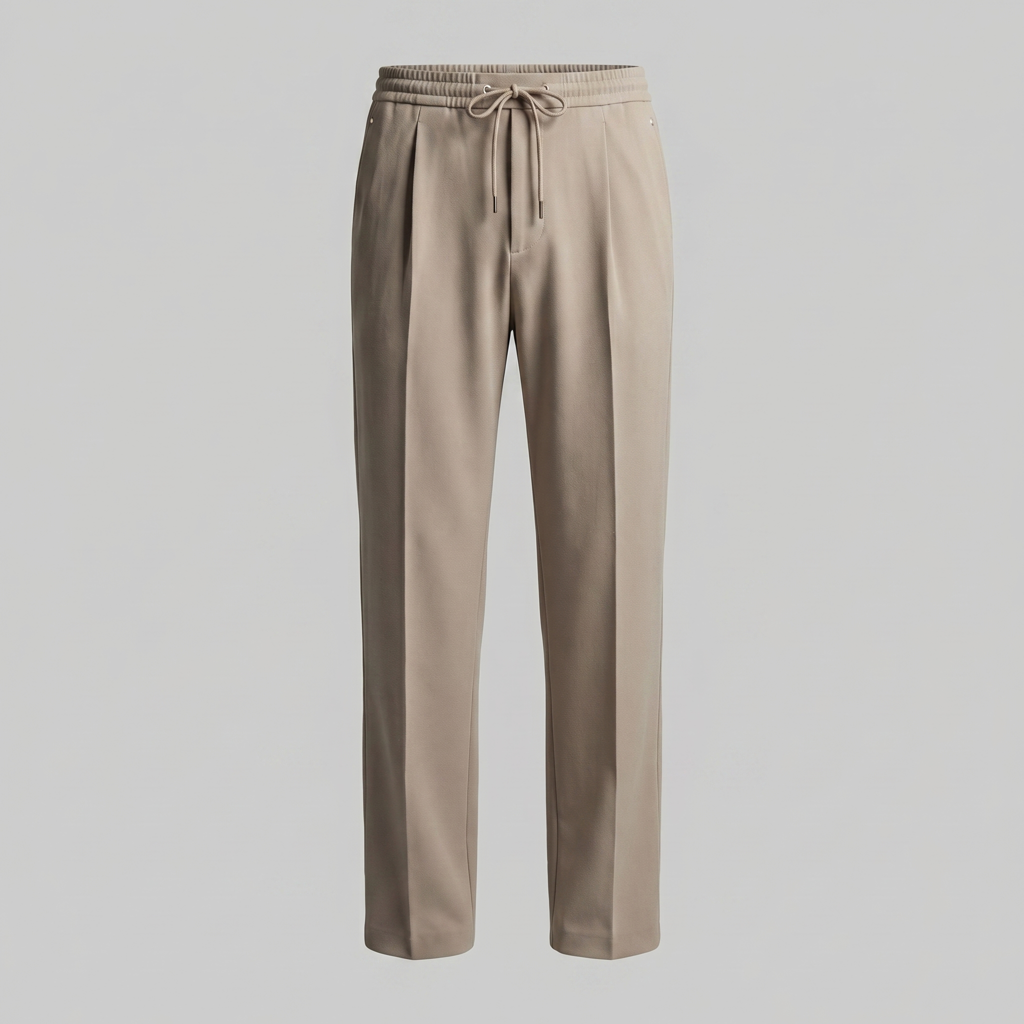 Men's Wide Leg Trousers with Drawstring
