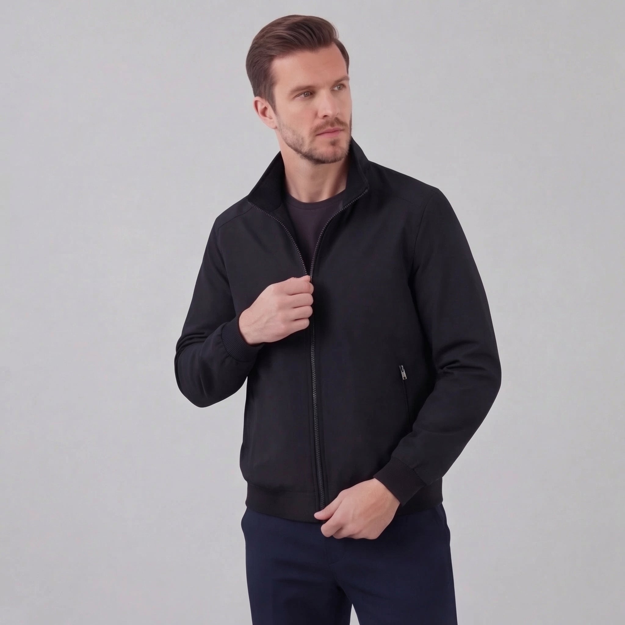 Men's Windproof High Collar Jacket
