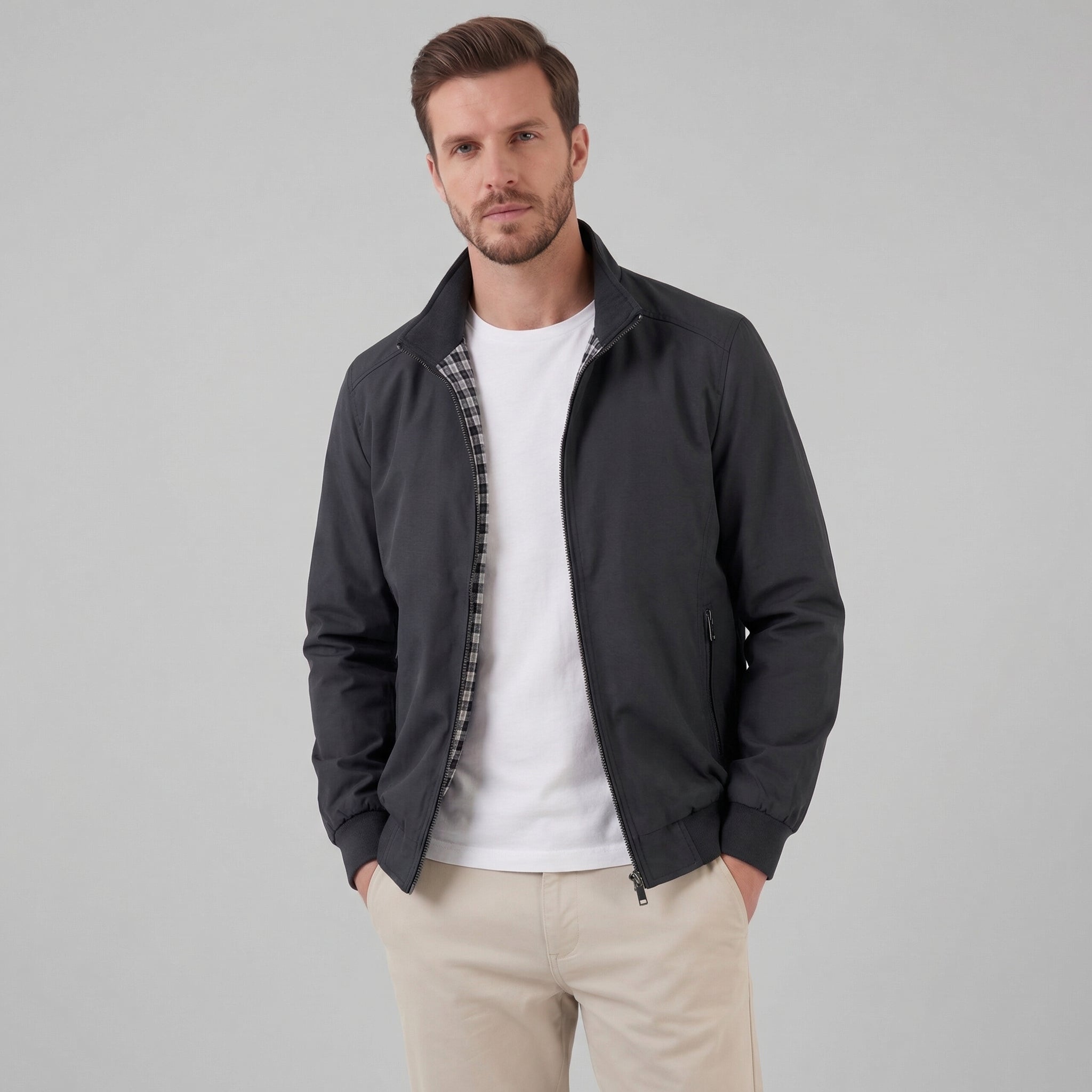 Men's Windproof High Collar Jacket