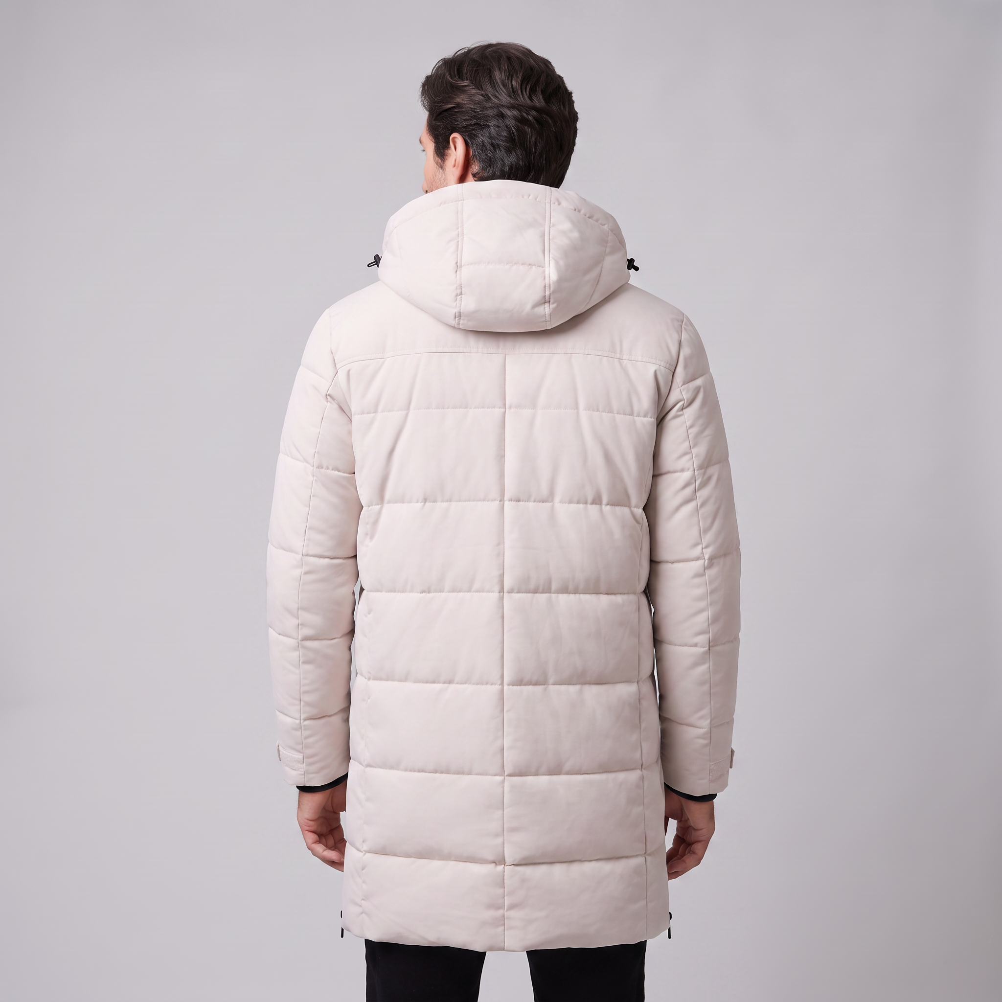 Men's Windproof Padded Parka Jacket