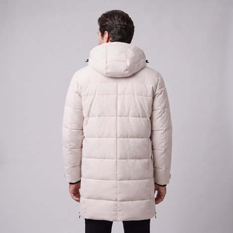 Men's Windproof Padded Parka Jacket