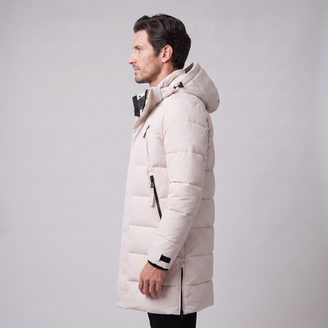Men's Windproof Padded Parka Jacket