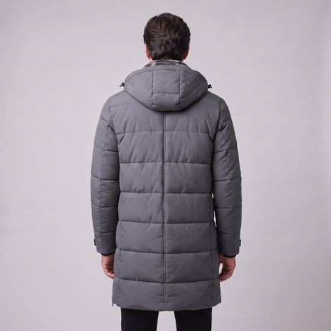 Men's Windproof Padded Parka Jacket