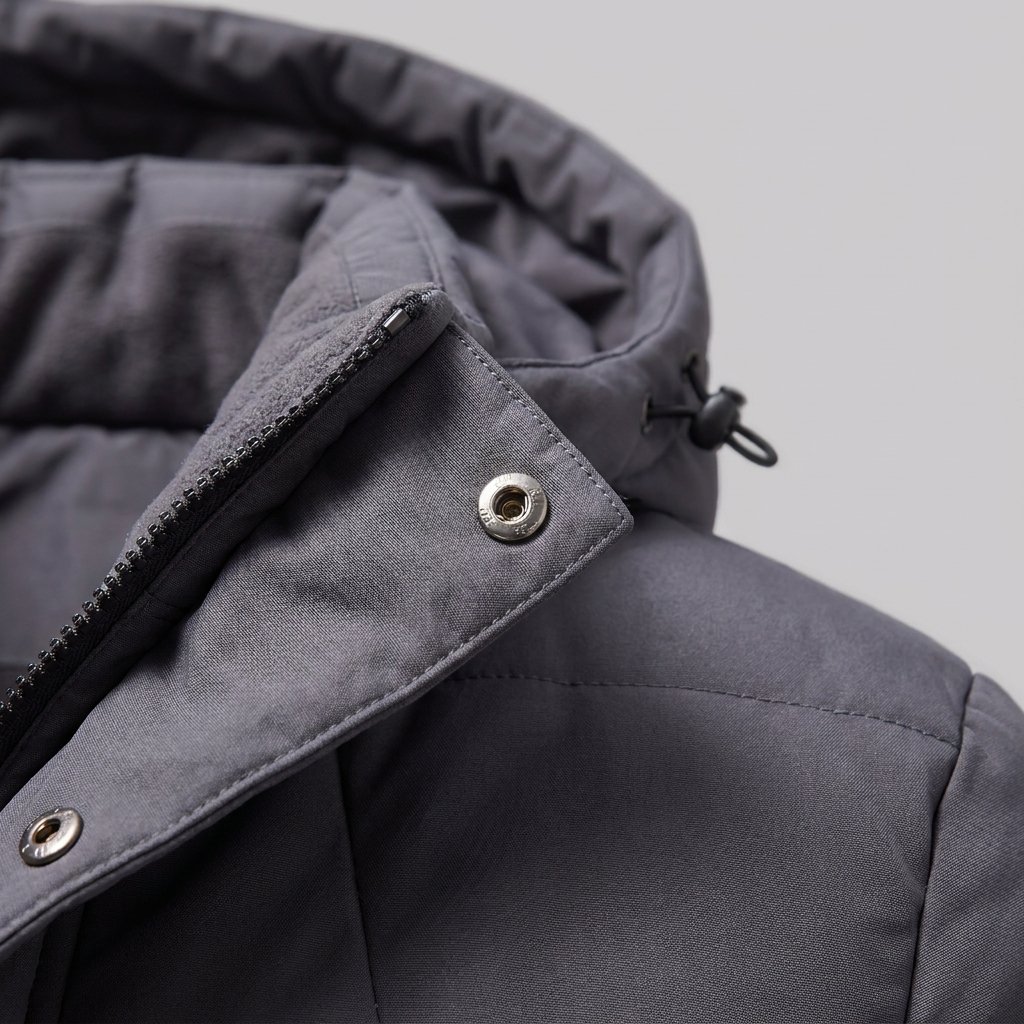 Men's Windproof Padded Parka Jacket