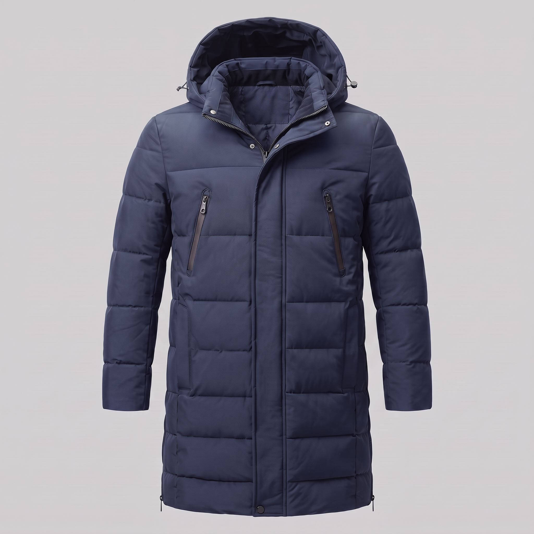 Men's Windproof Padded Parka Jacket