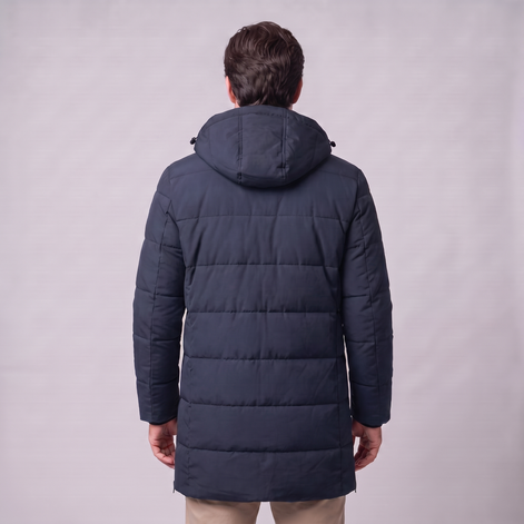 Men's Windproof Padded Parka Jacket