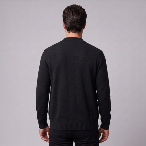 Men's Wool Button-Front Cardigan
