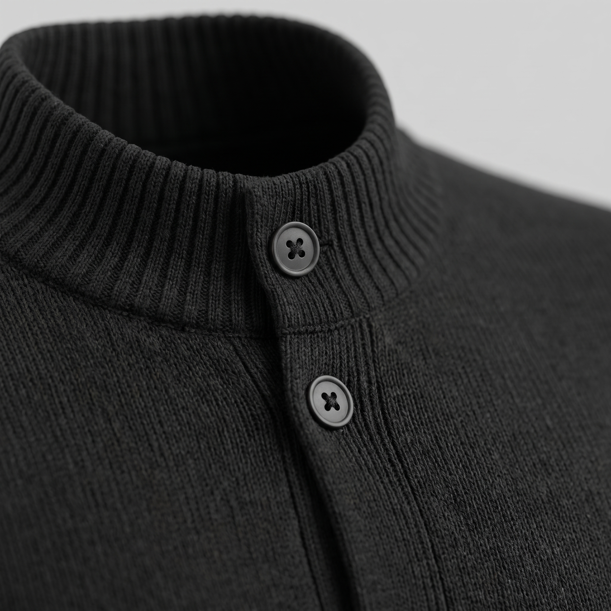 Men's Wool Button-Front Cardigan