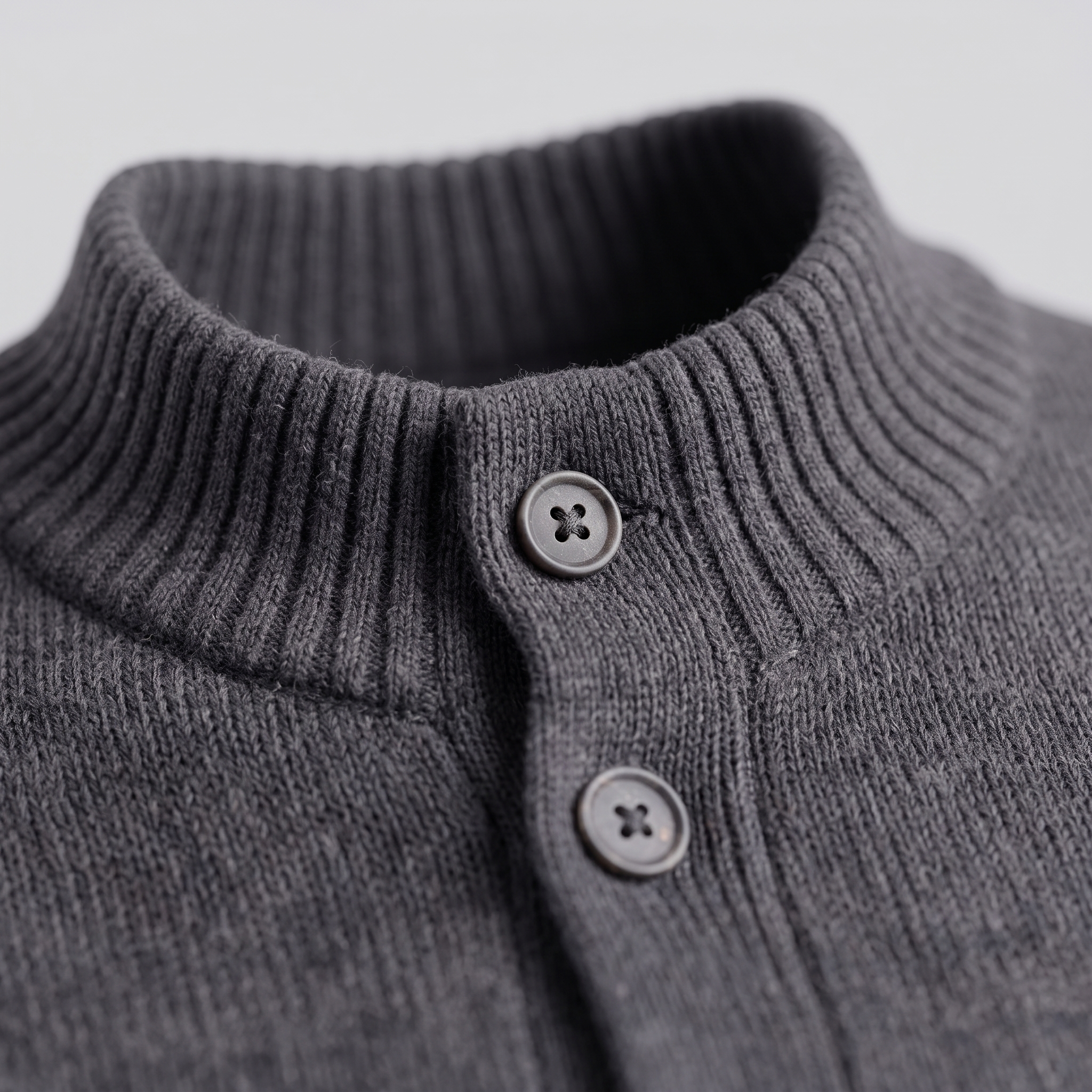 Men's Wool Button-Front Cardigan