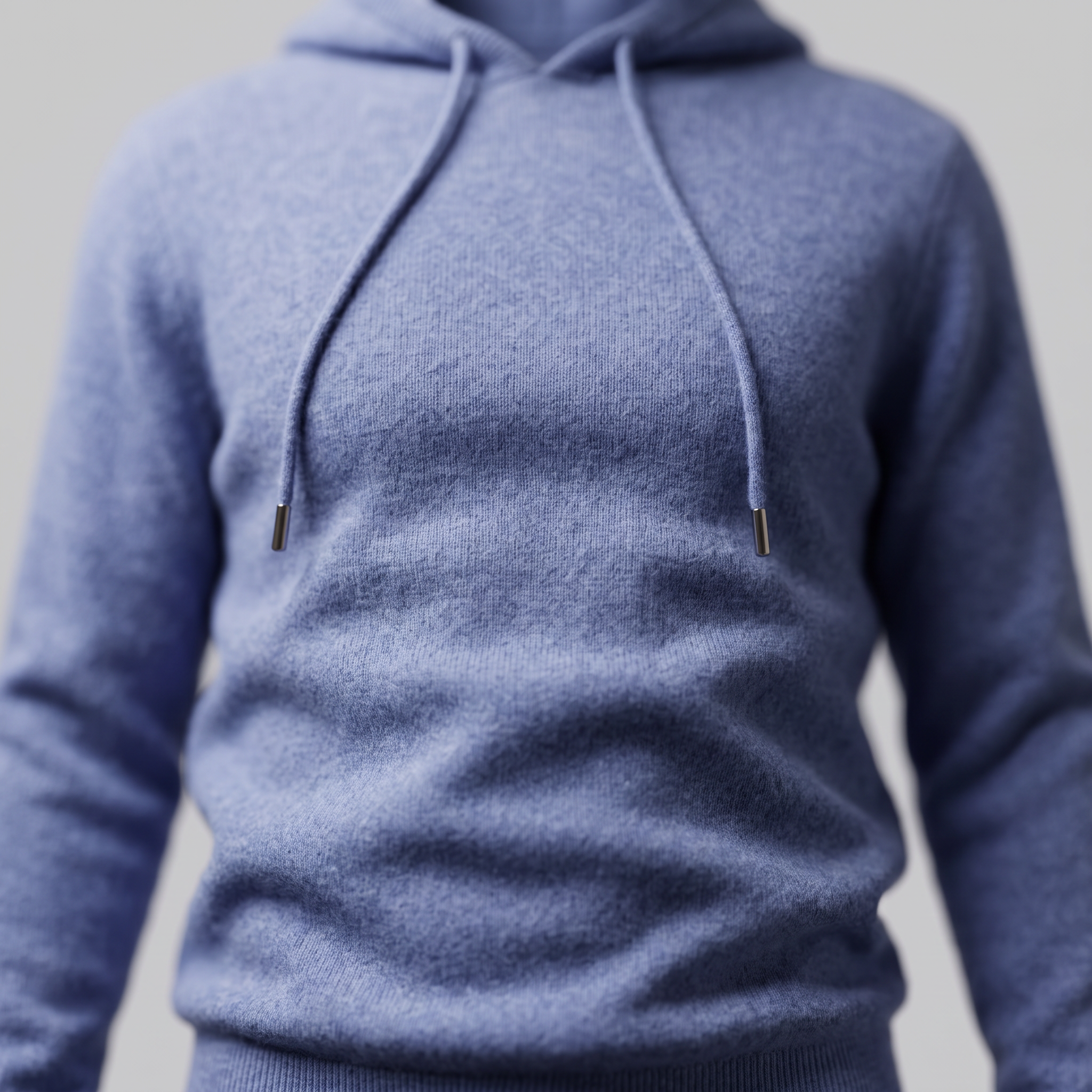 Men's Wool Knit Drawstring Hoodie