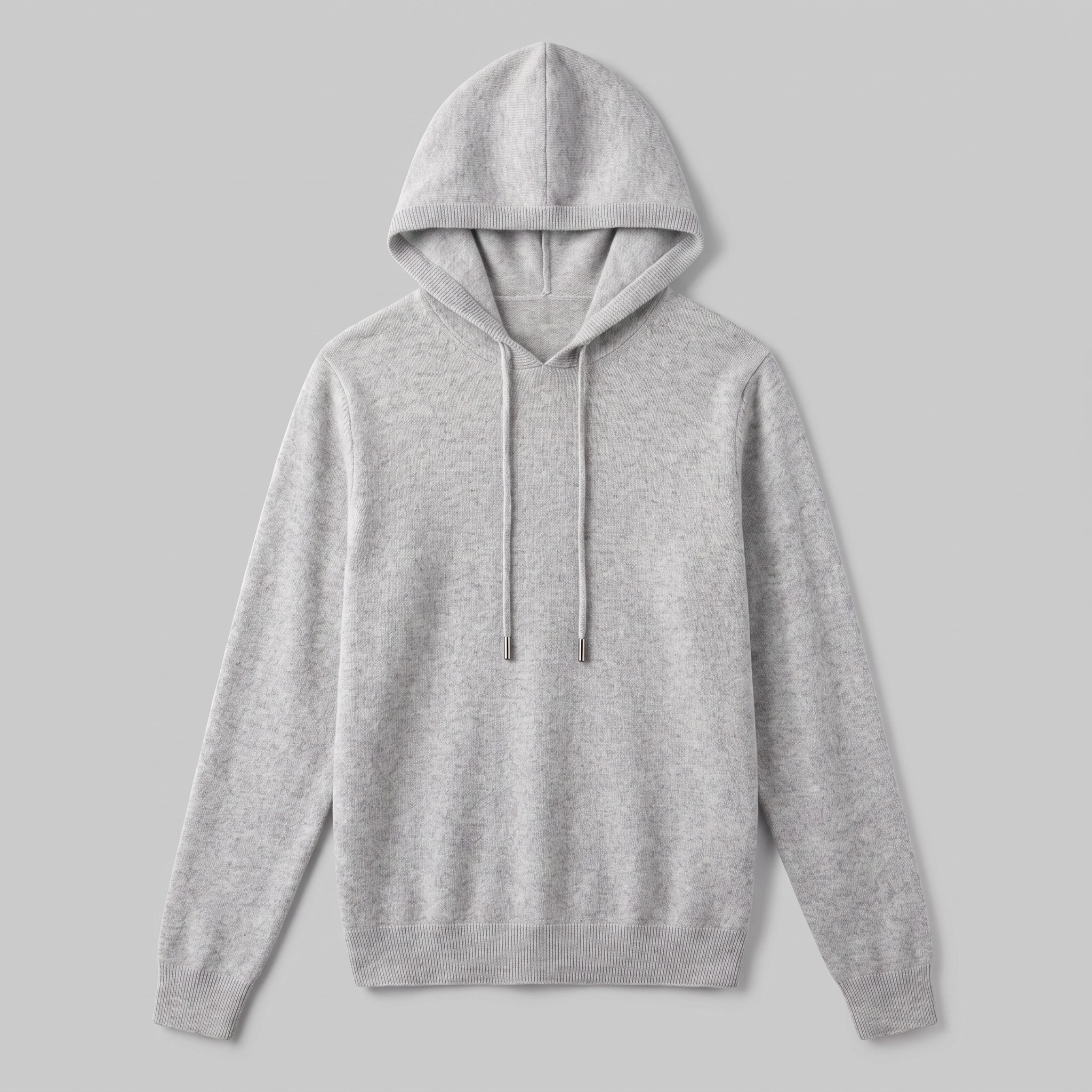 Men's Wool Knit Drawstring Hoodie