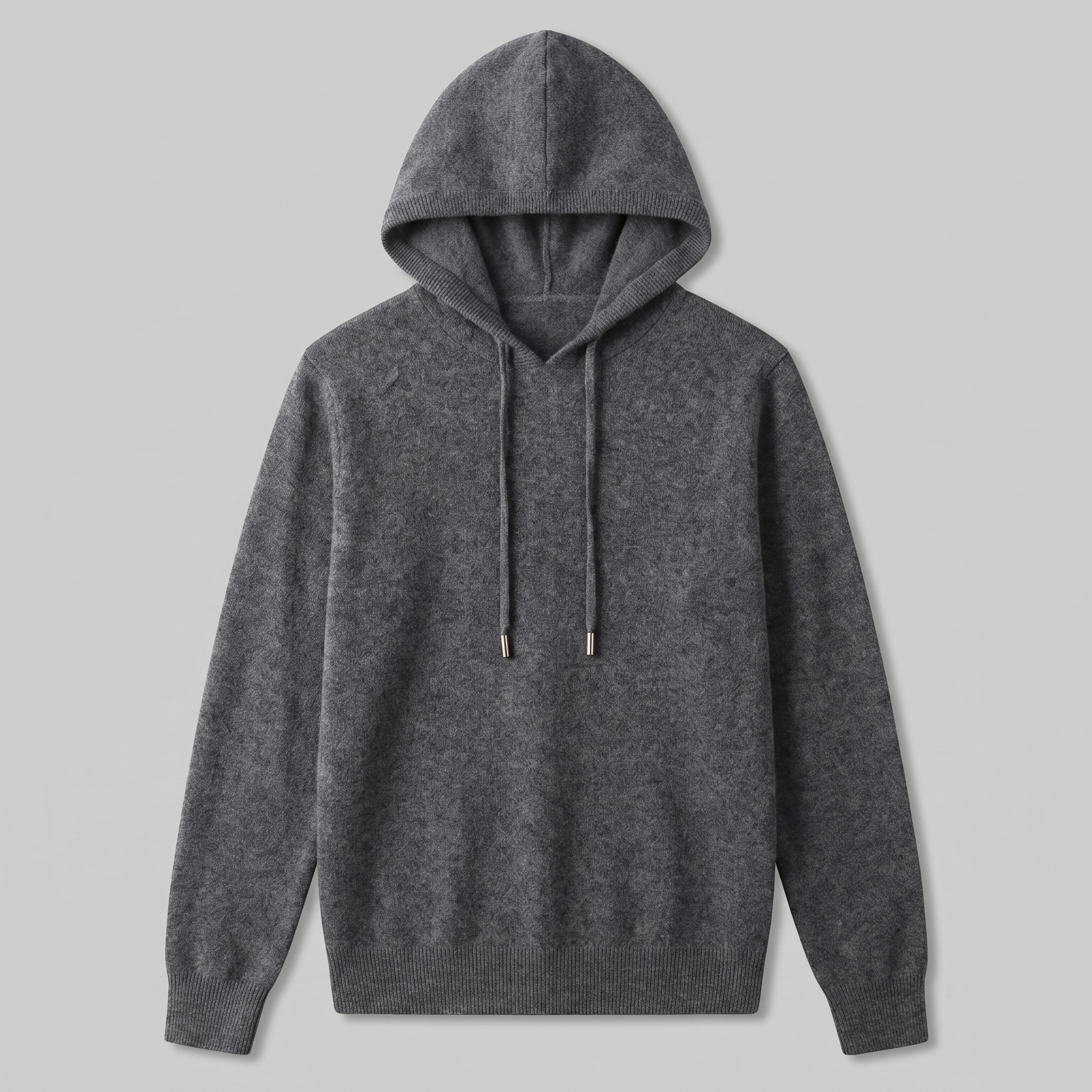 Men's Wool Knit Drawstring Hoodie