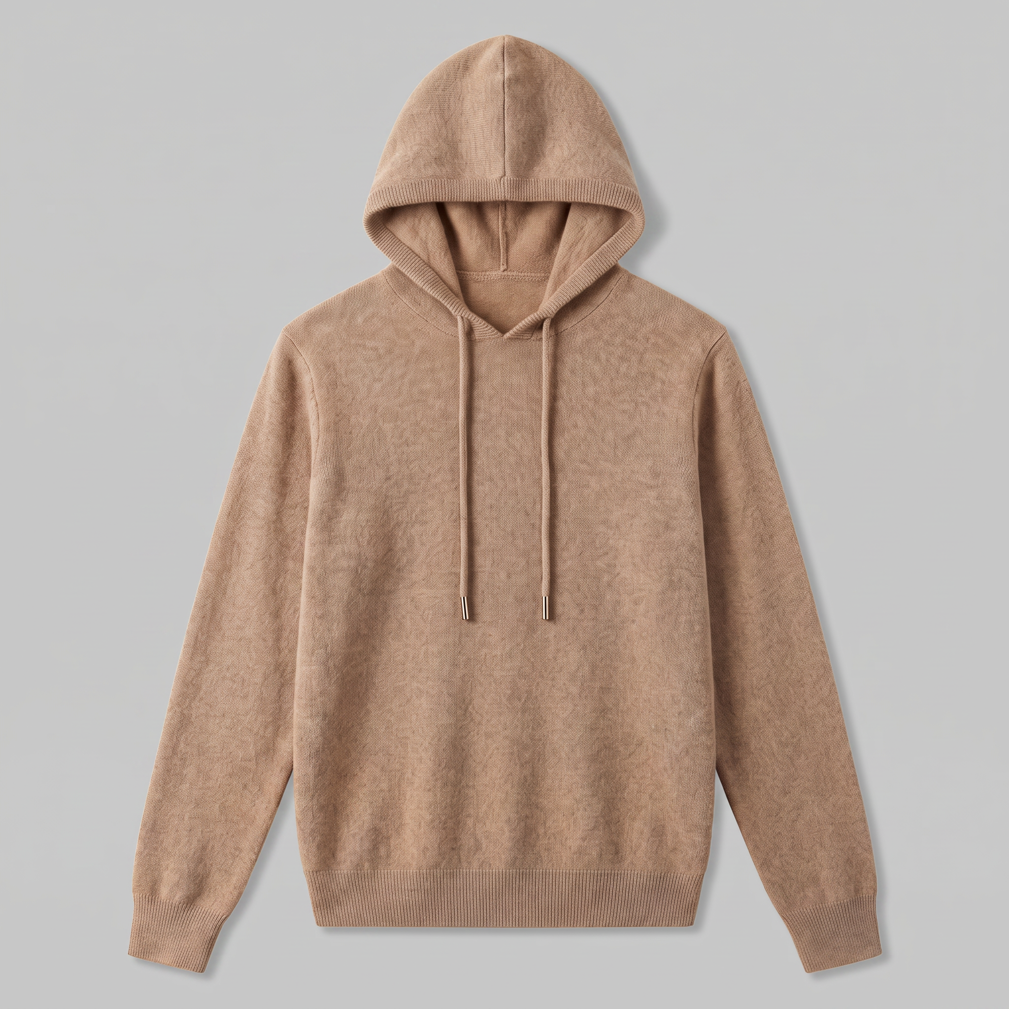 Men's Wool Knit Drawstring Hoodie