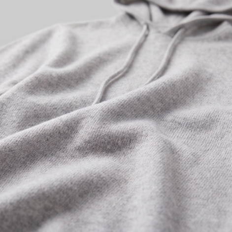 Men's Wool Knit Drawstring Hoodie