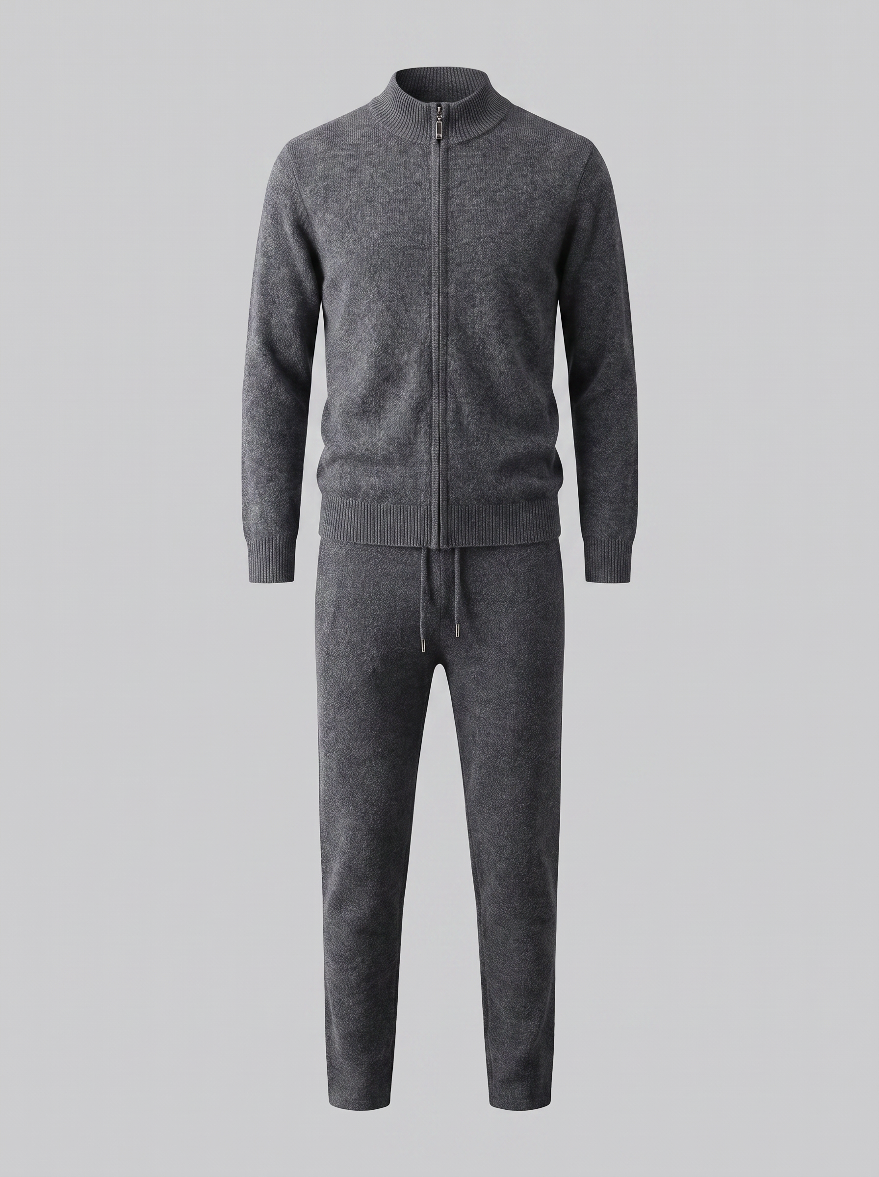 Men's Wool Knit Zip Cardigan and Trouser Co-ord Set