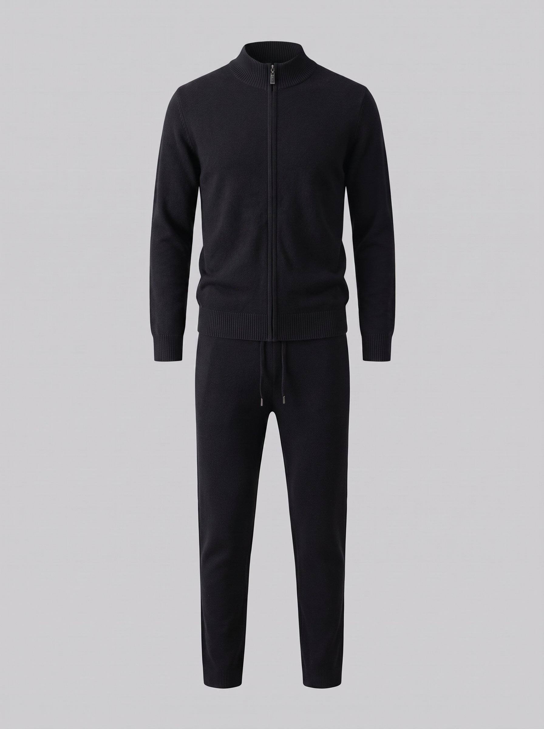 Men's Wool Knit Zip Cardigan and Trouser Co-ord Set