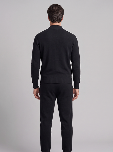 Men's Wool Knit Zip Cardigan and Trouser Co-ord Set