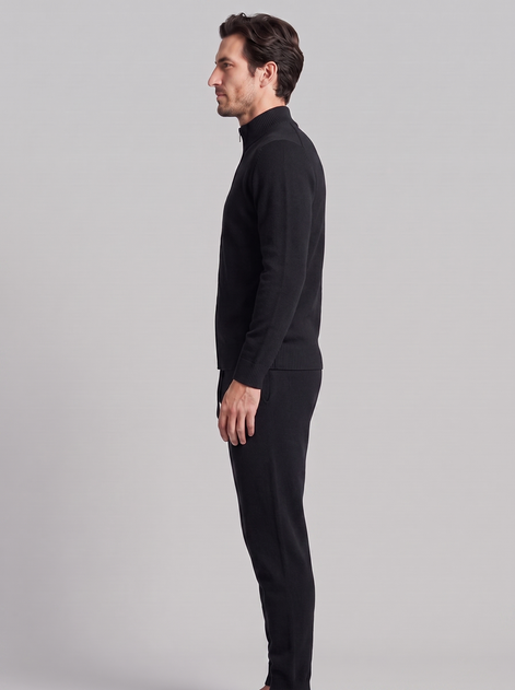Men's Wool Knit Zip Cardigan and Trouser Co-ord Set