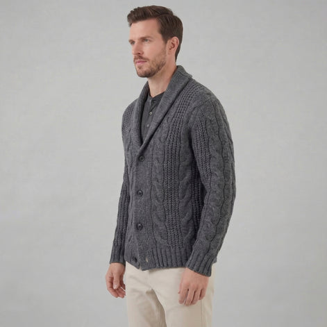 Men's Wool Knitted Cardigan