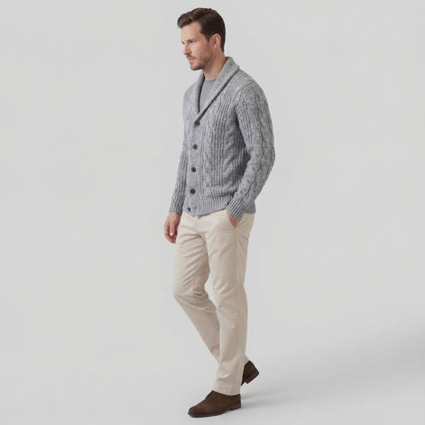 Men's Wool Knitted Cardigan