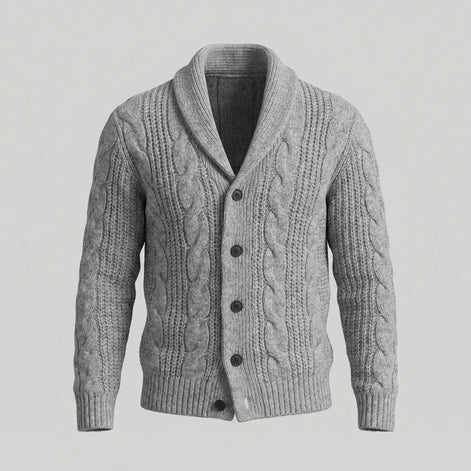 Men's Wool Knitted Cardigan