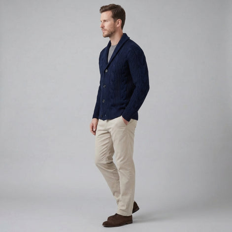 Men's Wool Knitted Cardigan