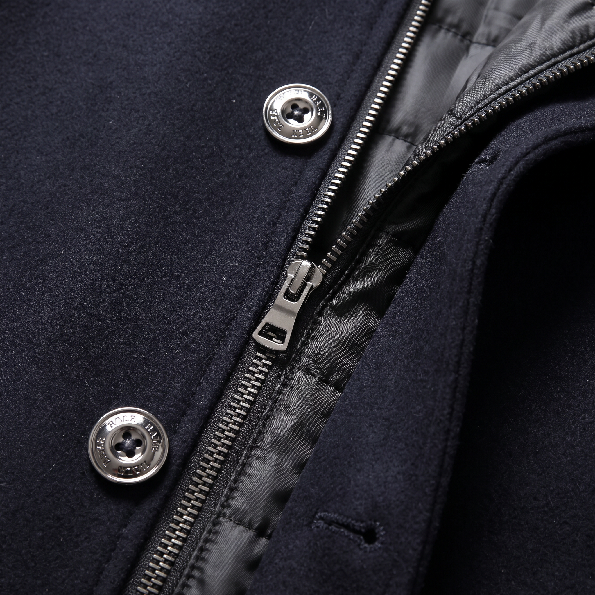 Men's Wool-Look Stand Collar Overcoat