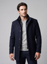 Men's Wool-Look Stand Collar Overcoat