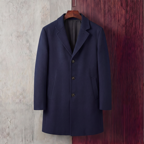 Men's Wool Overcoat Classic Long Coat