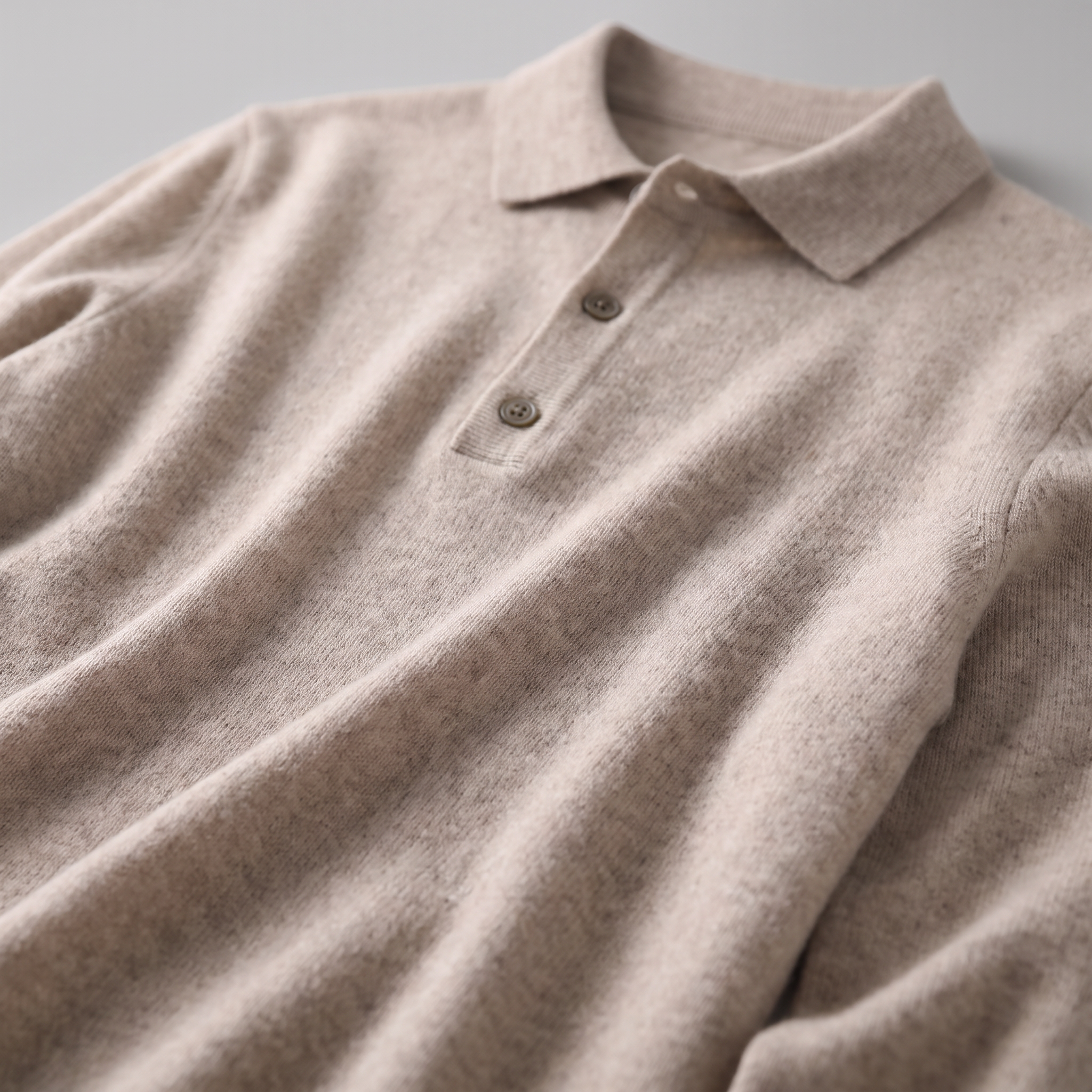 Men's Wool Polo Sweater