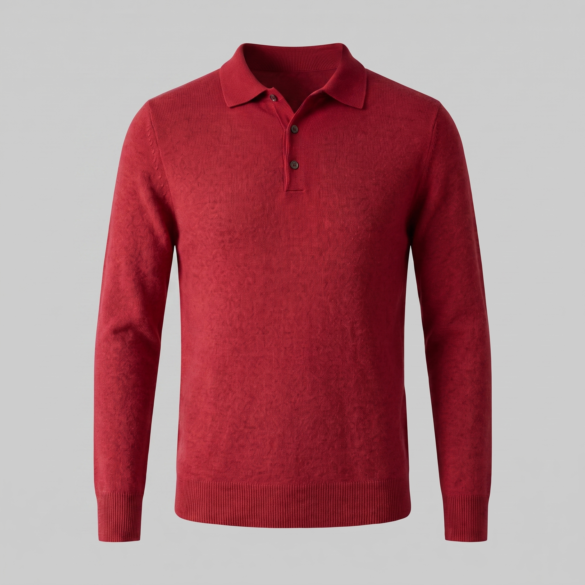 Men's Wool Polo Sweater