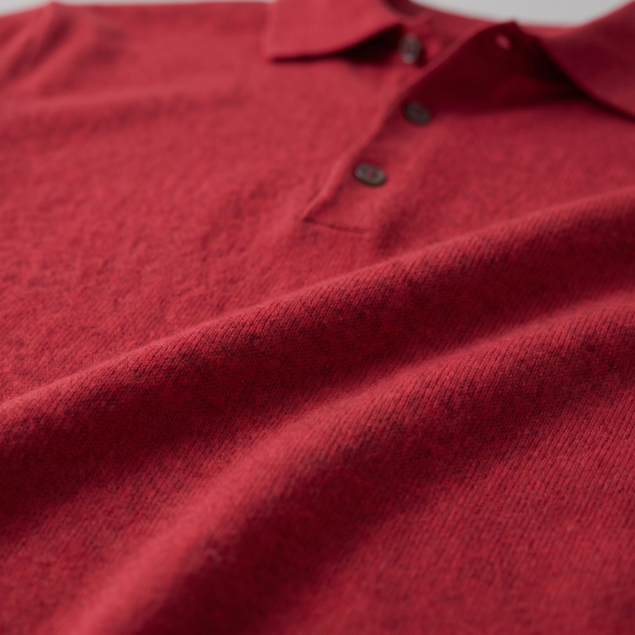 Men's Wool Polo Sweater