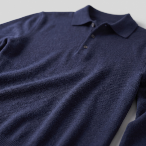 Men's Wool Polo Sweater