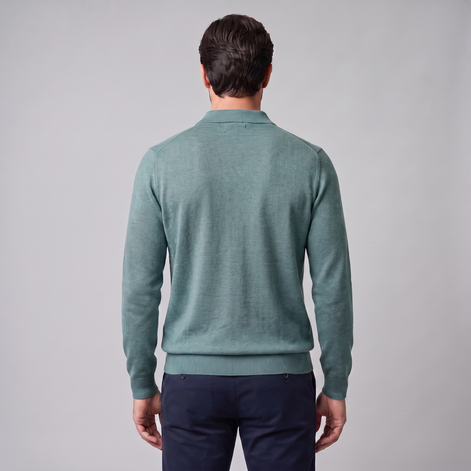 Men's Wool Polo Sweater