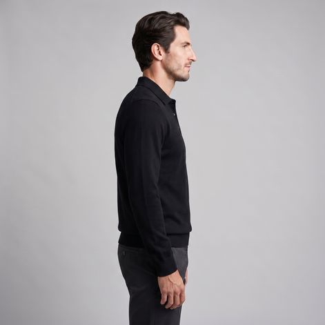 Men's Wool Polo Sweater